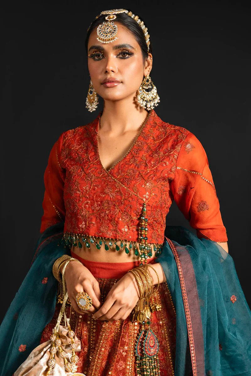 Alkaram | Heavy Formals 24 | HF-04-24-Rust by Alkaram - Designer Dress - Type: Ladies Clothes - Available at Libayah - 100% Original