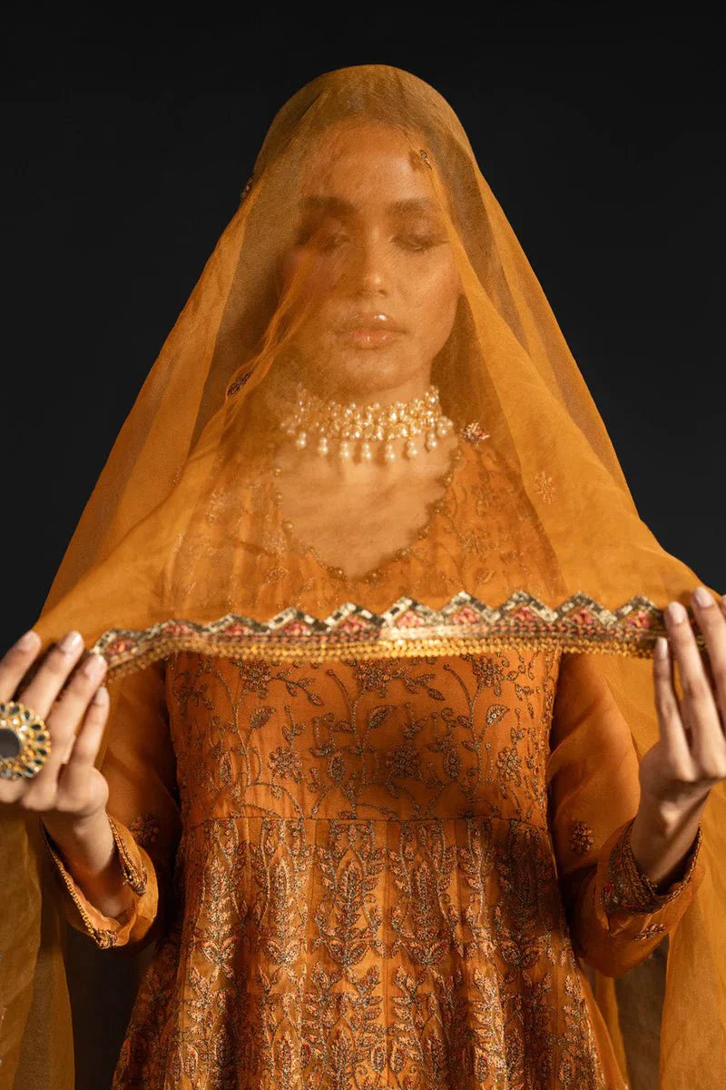 Alkaram | Heavy Formals 24 | HF-05-24-Ochre by Alkaram - Designer Dress - Type: Ladies Clothes - Available at Libayah - 100% Original