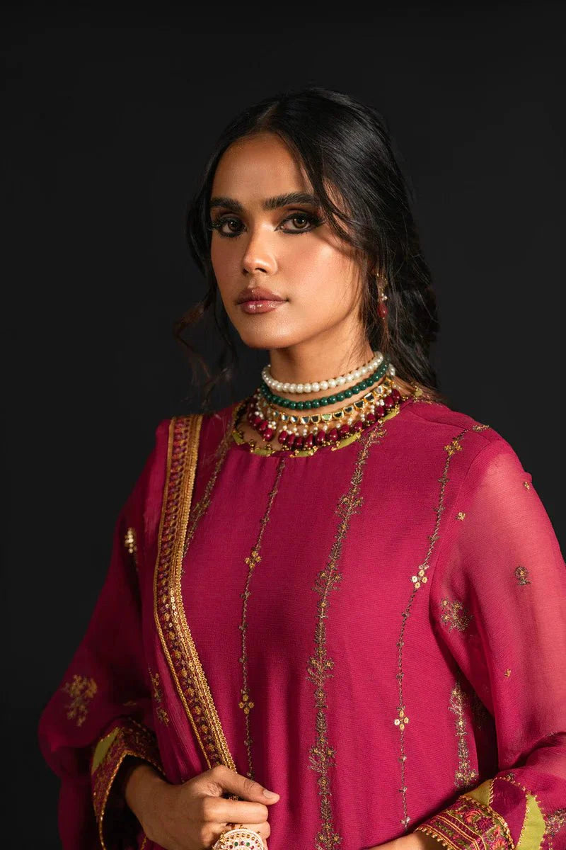Alkaram | Heavy Formals 24 | HF-07-24-Fuchsia Pink by Alkaram - Designer Dress - Type: Ladies Clothes - Available at Libayah - 100% Original