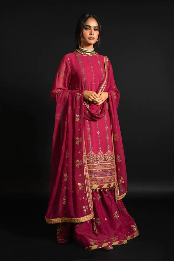 Alkaram | Heavy Formals 24 | HF-07-24-Fuchsia Pink by Alkaram - Designer Dress - Type: Ladies Clothes - Available at Libayah - 100% Original