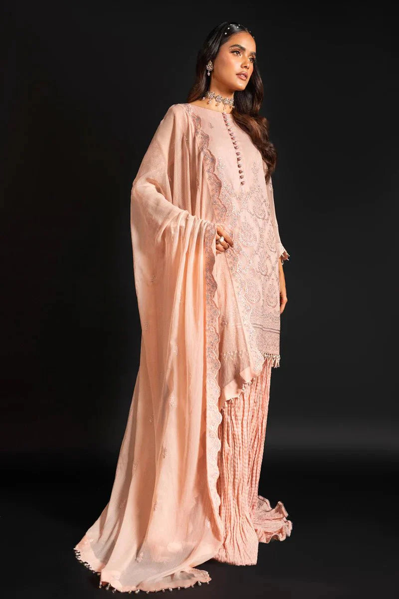 Alkaram | Heavy Formals 24 | HF-08-24-Peach by Alkaram - Designer Dress - Type: Ladies Clothes - Available at Libayah - 100% Original