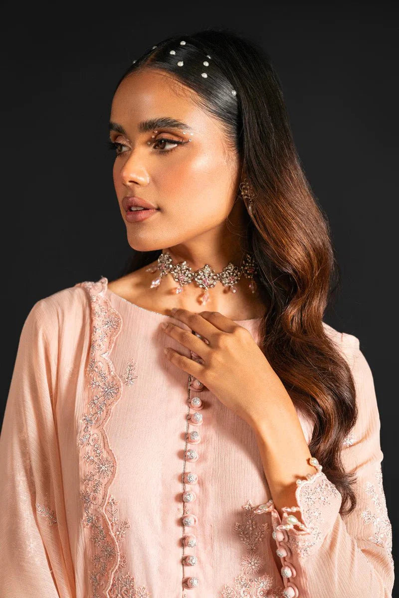 Alkaram | Heavy Formals 24 | HF-08-24-Peach by Alkaram - Designer Dress - Type: Ladies Clothes - Available at Libayah - 100% Original