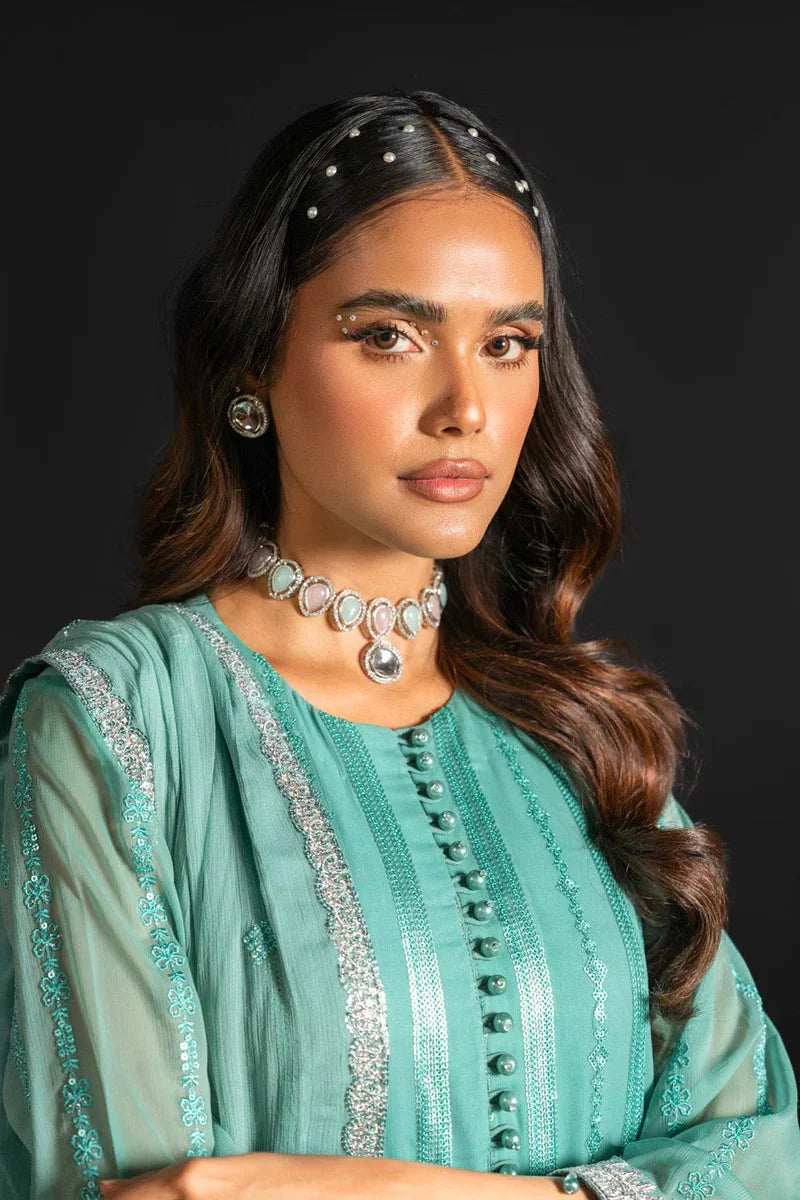 Alkaram | Heavy Formals 24 | HF-09-24-Green by Alkaram - Designer Dress - Type: Ladies Clothes - Available at Libayah - 100% Original