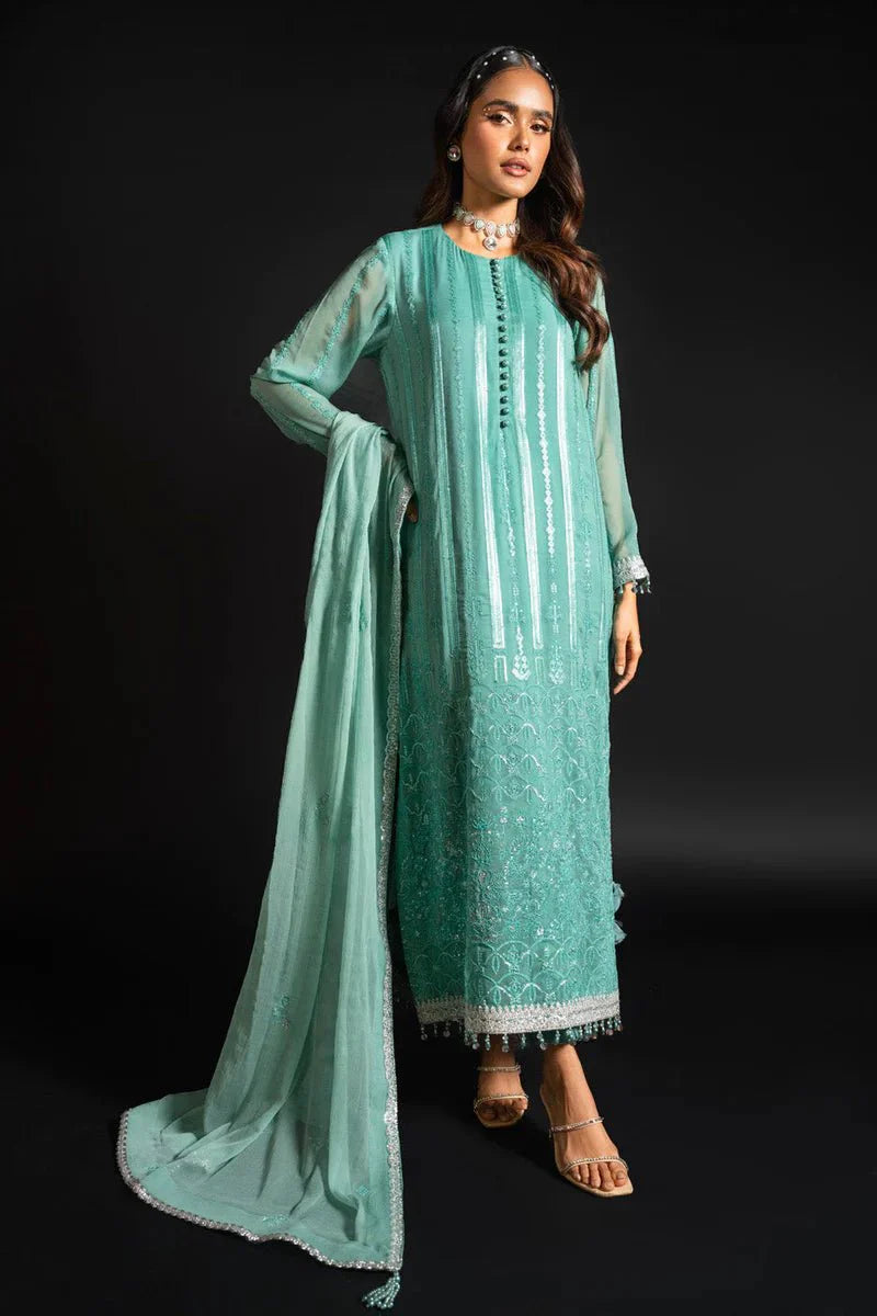 Alkaram | Heavy Formals 24 | HF-09-24-Green by Alkaram - Designer Dress - Type: Ladies Clothes - Available at Libayah - 100% Original