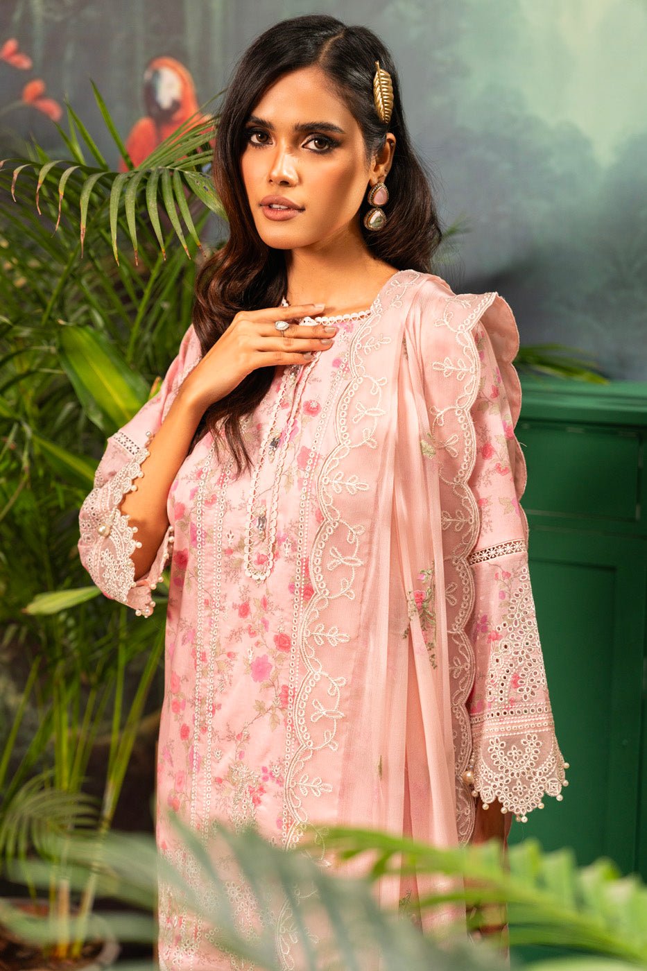 Alkaram | Luxury Lawn 24 | EC-01-24 by Alkaram - Designer Dress - Type: Ladies Clothes - Available at Libayah - 100% Original