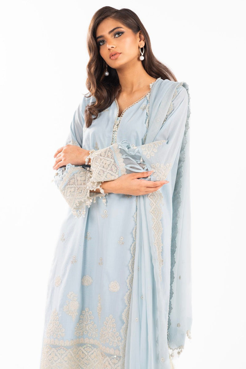 Alkaram | Luxury Lawn 24 | EC-08-24 by Alkaram - Designer Dress - Type: Ladies Clothes - Available at Libayah - 100% Original