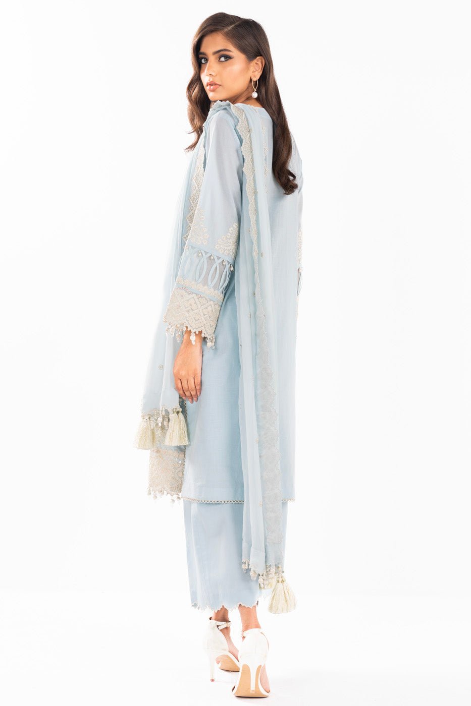 Alkaram | Luxury Lawn 24 | EC-08-24 by Alkaram - Designer Dress - Type: Ladies Clothes - Available at Libayah - 100% Original