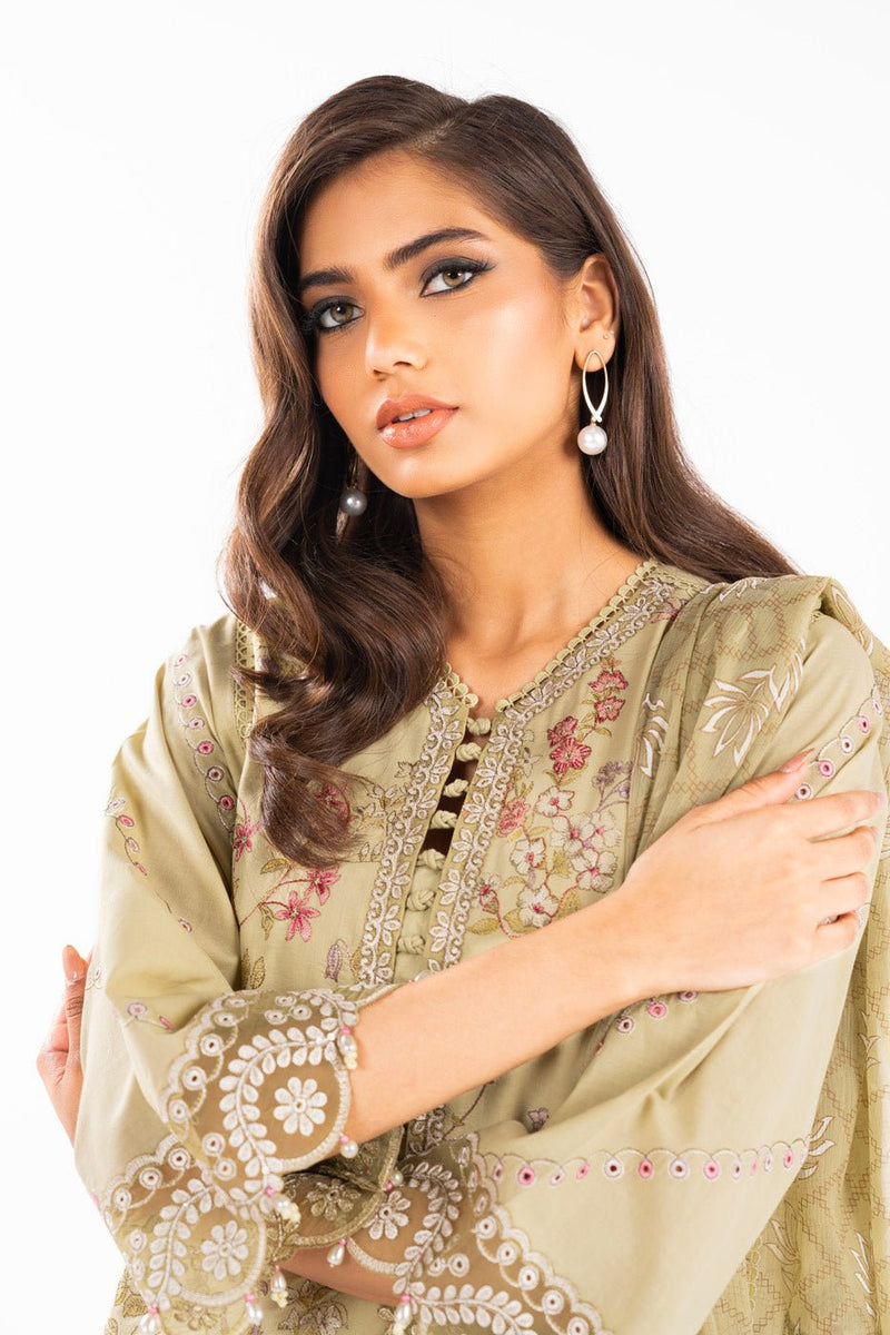 Alkaram | Luxury Lawn 24 | EC-13-24 by Alkaram - Designer Dress - Type: Ladies Clothes - Available at Libayah - 100% Original