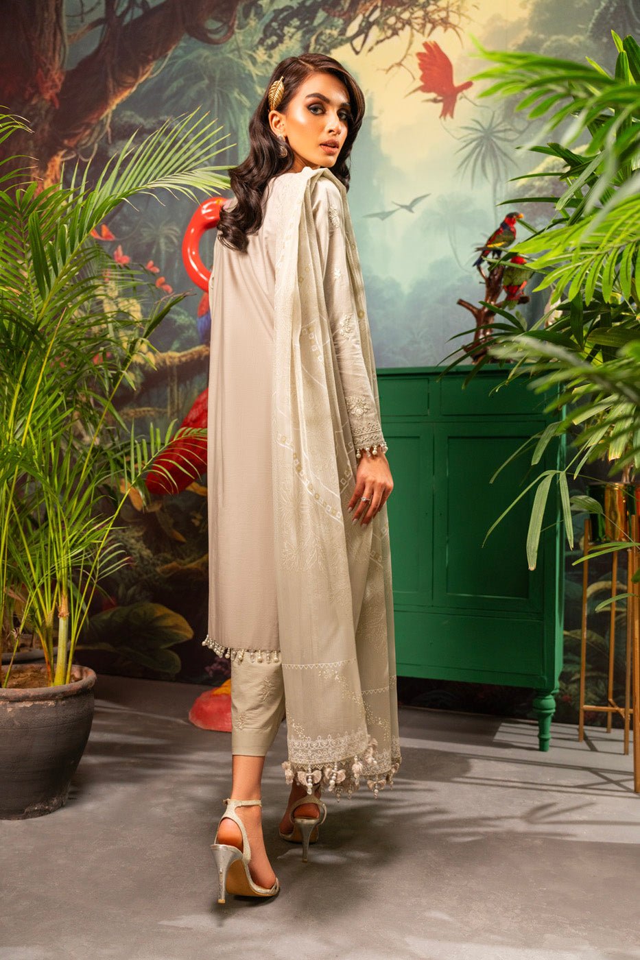Alkaram | Luxury Lawn 24 | EC-15-24 by Alkaram - Designer Dress - Type: Ladies Clothes - Available at Libayah - 100% Original