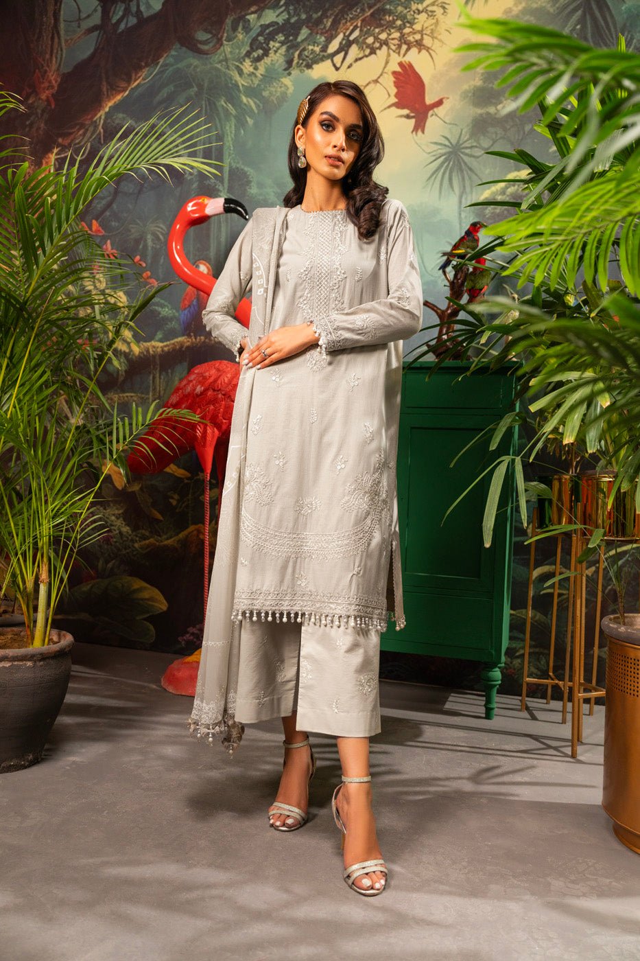 Alkaram | Luxury Lawn 24 | EC-15-24 by Alkaram - Designer Dress - Type: Ladies Clothes - Available at Libayah - 100% Original