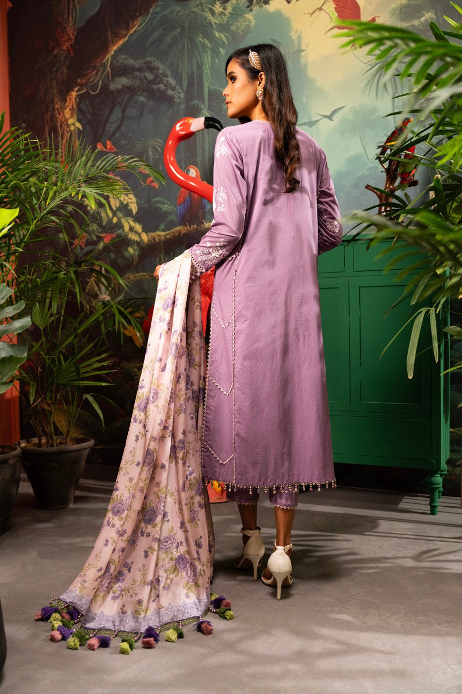 Alkaram | Luxury Lawn 24 | EC-16-2 by Alkaram - Designer Dress - Type: Ladies Clothes - Available at Libayah - 100% Original