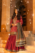 Alkaram | Spring Summer Festive 24 | Embroidered Cambric Red by Alkaram - Designer Dress - Type: Ladies Clothes - Available at Libayah - 100% Original