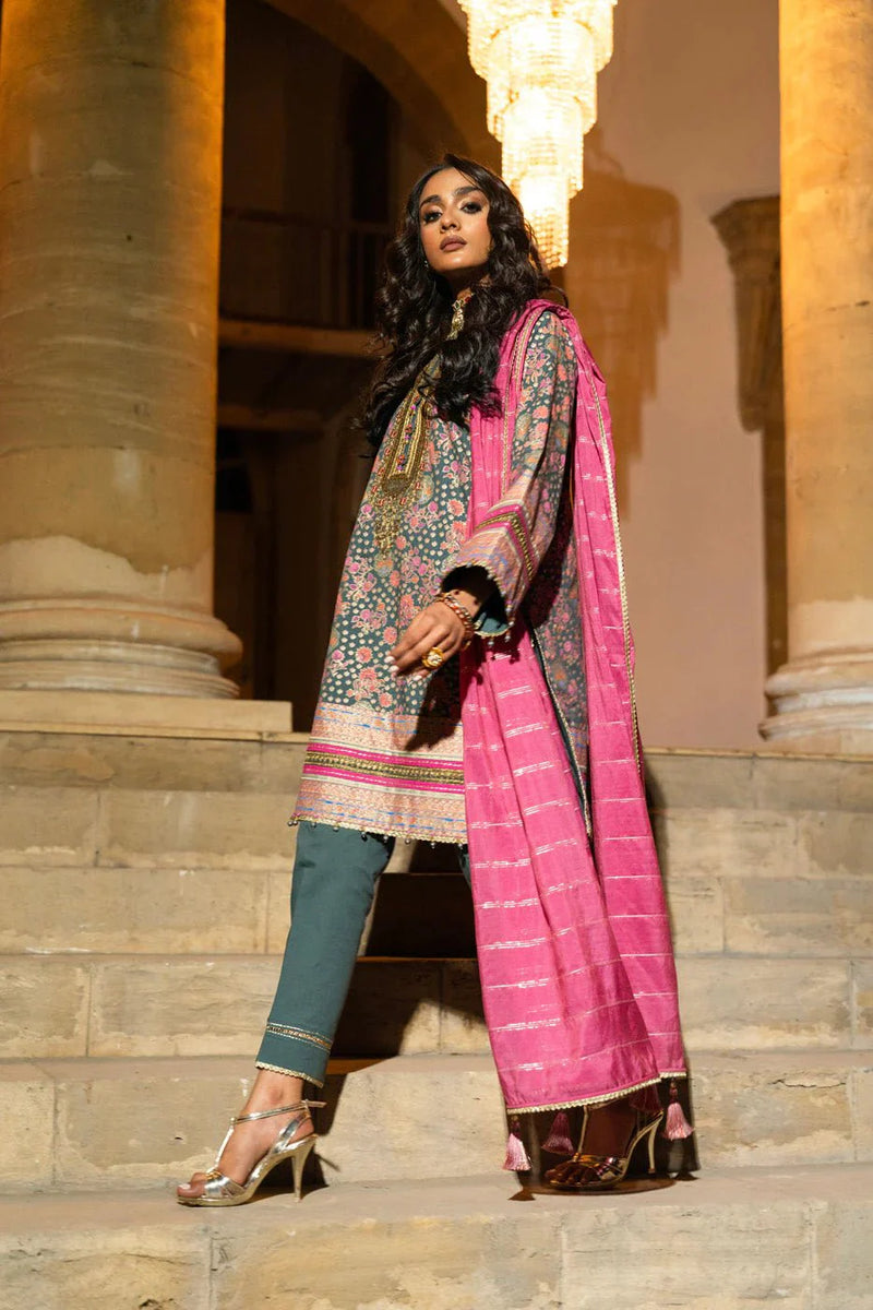 Alkaram | Spring Summer Festive 24 | Embroidered Dobby Bluish Grey by Alkaram - Designer Dress - Type: Ladies Clothes - Available at Libayah - 100% Original