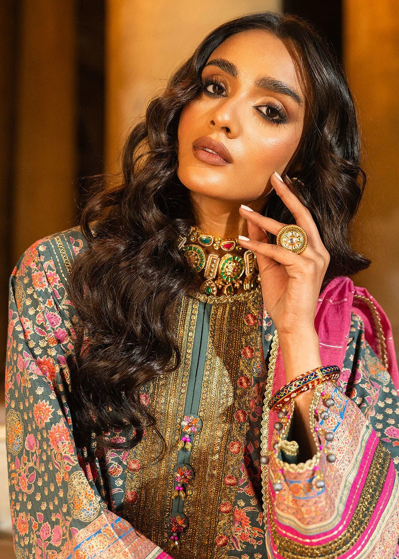 Alkaram | Spring Summer Festive 24 | Embroidered Dobby Bluish Grey by Alkaram - Designer Dress - Type: Ladies Clothes - Available at Libayah - 100% Original