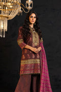 Alkaram | Spring Summer Festive 24 | Embroidered Jacquard Brown by Alkaram - Designer Dress - Type: Ladies Clothes - Available at Libayah - 100% Original