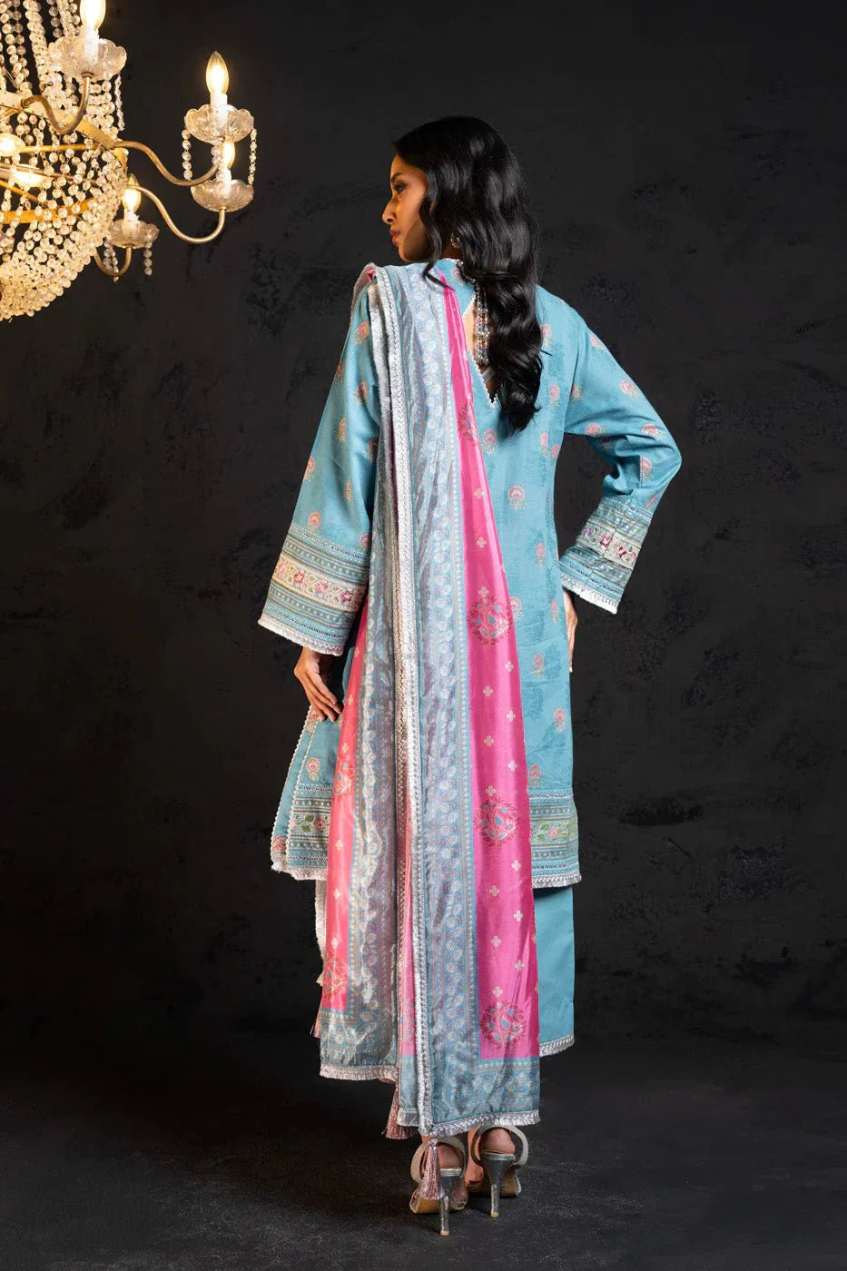 Alkaram | Spring Summer Festive 24 | Embroidered Jacquard Light Blue by Alkaram - Designer Dress - Type: Ladies Clothes - Available at Libayah - 100% Original