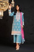 Alkaram | Spring Summer Festive 24 | Embroidered Jacquard Light Blue by Alkaram - Designer Dress - Type: Ladies Clothes - Available at Libayah - 100% Original
