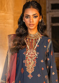 Alkaram | Spring Summer Festive 24 | Embroidered Jacquard Navy Blue by Alkaram - Designer Dress - Type: Ladies Clothes - Available at Libayah - 100% Original