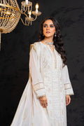 Alkaram | Spring Summer Festive 24 | Embroidered Lawn White by Alkaram - Designer Dress - Type: Ladies Clothes - Available at Libayah - 100% Original