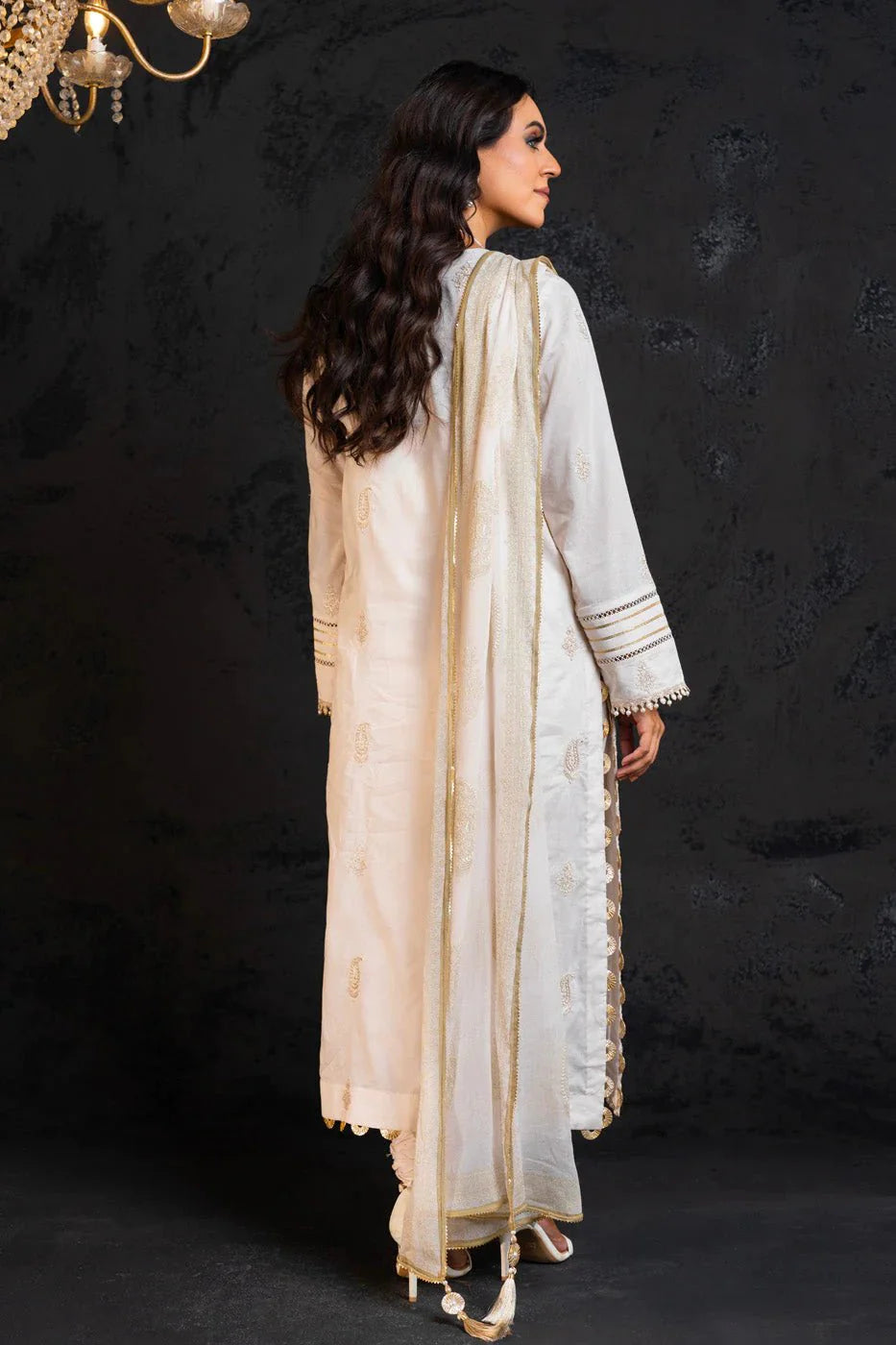 Alkaram | Spring Summer Festive 24 | Embroidered Lawn White by Alkaram - Designer Dress - Type: Ladies Clothes - Available at Libayah - 100% Original