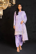 Alkaram | Spring Summer Festive 24 | Embroidered Two Way Slub Lavender by Alkaram - Designer Dress - Type: Ladies Clothes - Available at Libayah - 100% Original