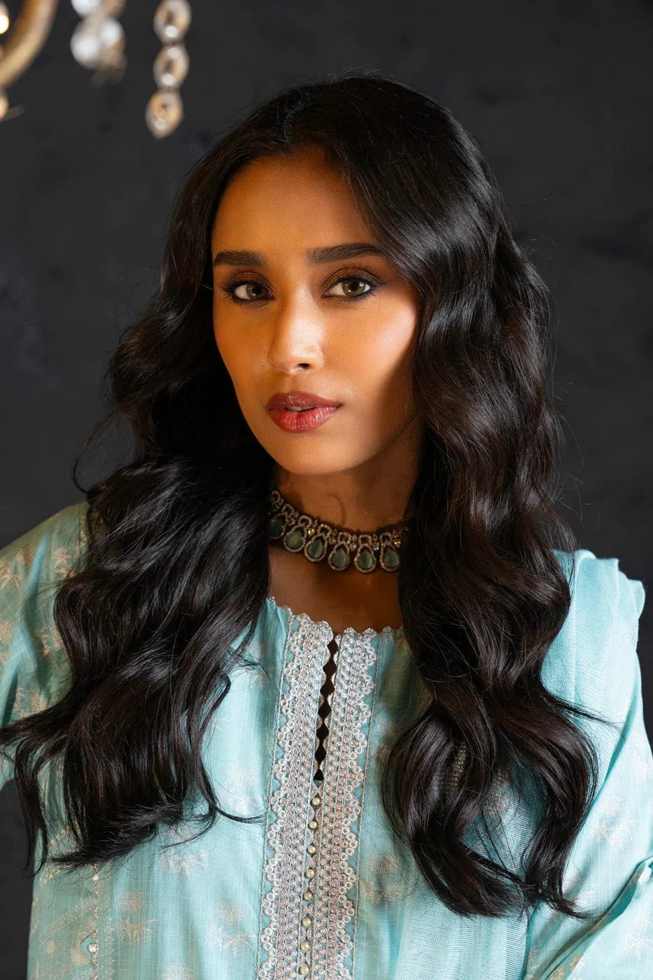 Alkaram | Spring Summer Festive 24 | Embroidered Two Way Slub Sky Blue by Alkaram - Designer Dress - Type: Ladies Clothes - Available at Libayah - 100% Original