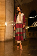 Alkaram | Spring Summer Festive 24 | Embroidered Yarn Dyed Beige by Alkaram - Designer Dress - Type: Ladies Clothes - Available at Libayah - 100% Original