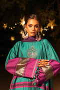 Alkaram | Spring Summer Festive 24 | Embroidered Yarn Dyed Teal by Alkaram - Designer Dress - Type: Ladies Clothes - Available at Libayah - 100% Original