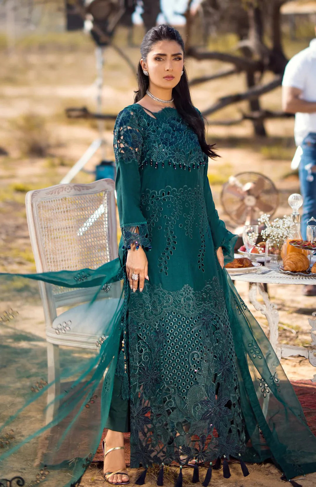 Alzohaib | Mahiymaan Luxury Lawn | MLL- Evergreen Enchantment by Alzohaib - Designer Dress - Type: Ladies Clothes - Available at Libayah - 100% Original