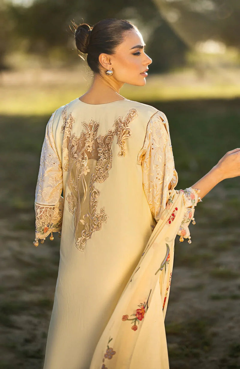 Alzohaib | Mahiymaan Luxury Lawn | MLL- Lemon Delight by Alzohaib - Designer Dress - Type: Ladies Clothes - Available at Libayah - 100% Original