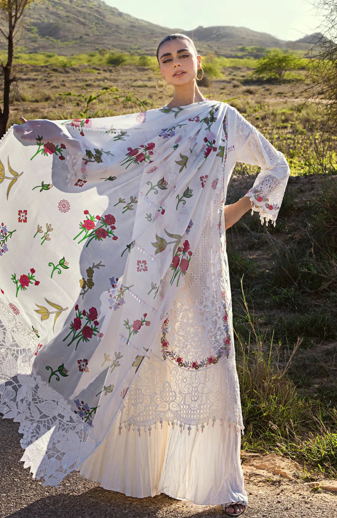 Alzohaib | Mahiymaan Luxury Lawn | MLL- Pristine Flair by Alzohaib - Designer Dress - Type: Ladies Clothes - Available at Libayah - 100% Original