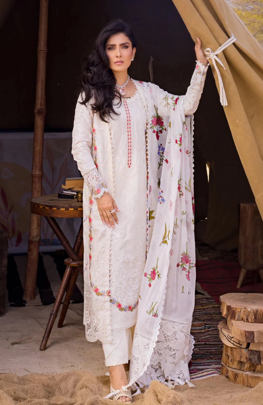 Alzohaib | Mahiymaan Luxury Lawn | MLL- Pristine Flair by Alzohaib - Designer Dress - Type: Ladies Clothes - Available at Libayah - 100% Original