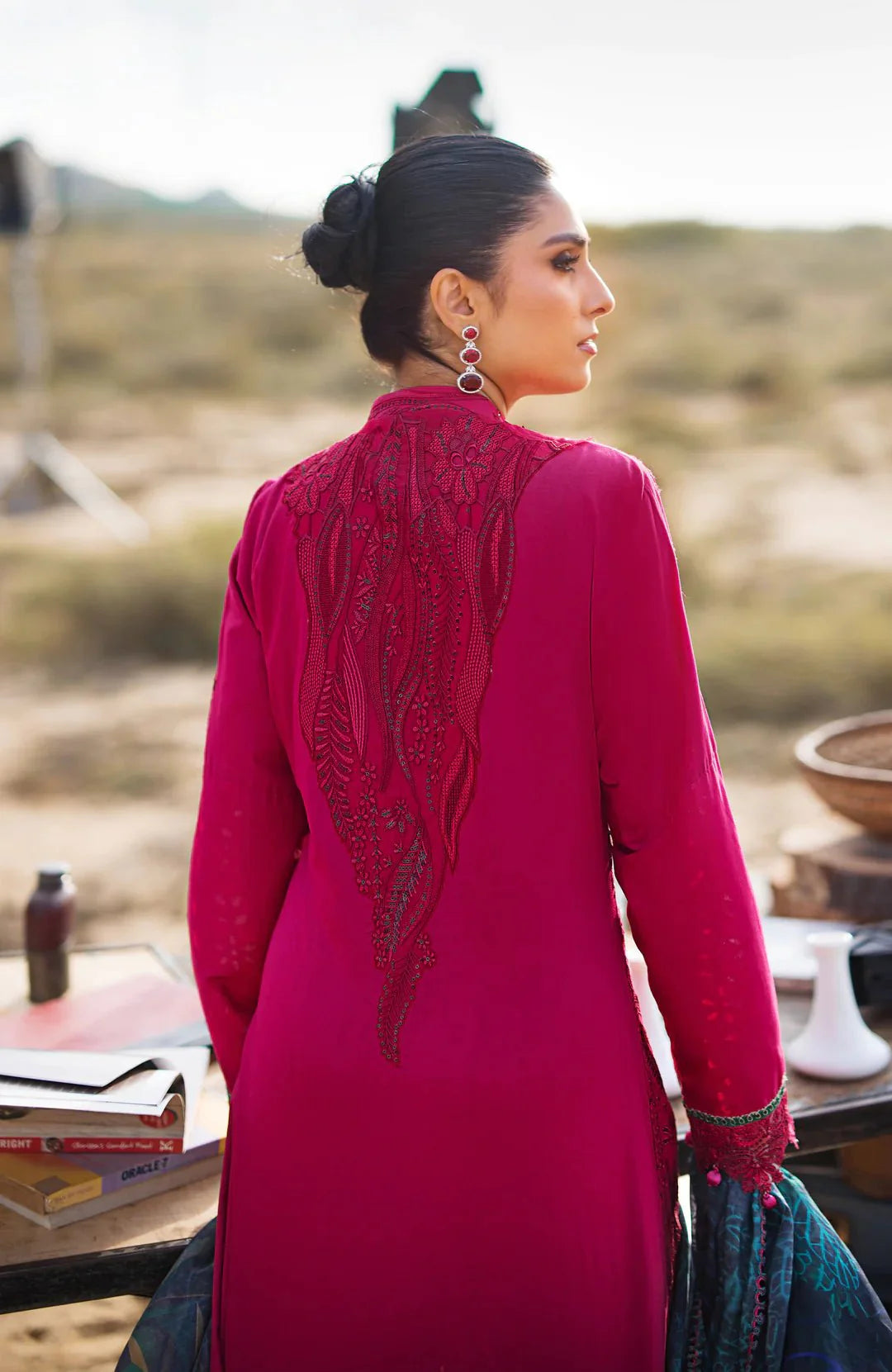 Alzohaib | Mahiymaan Luxury Lawn | MLL- Regal Rasberry by Alzohaib - Designer Dress - Type: Ladies Clothes - Available at Libayah - 100% Original