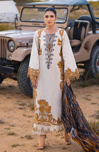 Alzohaib | Mahiymaan Luxury Lawn | MLL- Safri Splendor by Alzohaib - Designer Dress - Type: Ladies Clothes - Available at Libayah - 100% Original