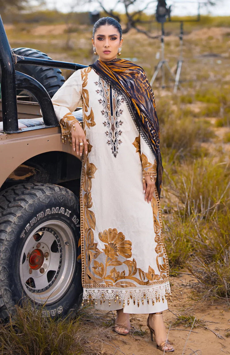 Alzohaib | Mahiymaan Luxury Lawn | MLL- Safri Splendor by Alzohaib - Designer Dress - Type: Ladies Clothes - Available at Libayah - 100% Original