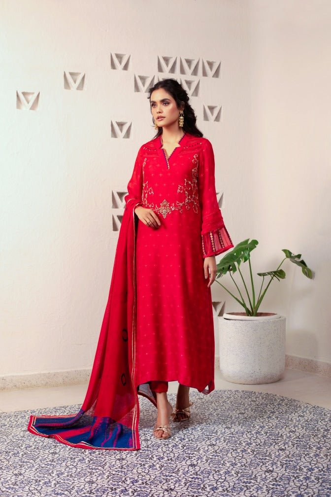 Anam Akhlaq | Festive Collection | D-13 by Anam Akhlaq - Designer Dress - Type: Ladies Clothes - Available at Libayah - 100% Original