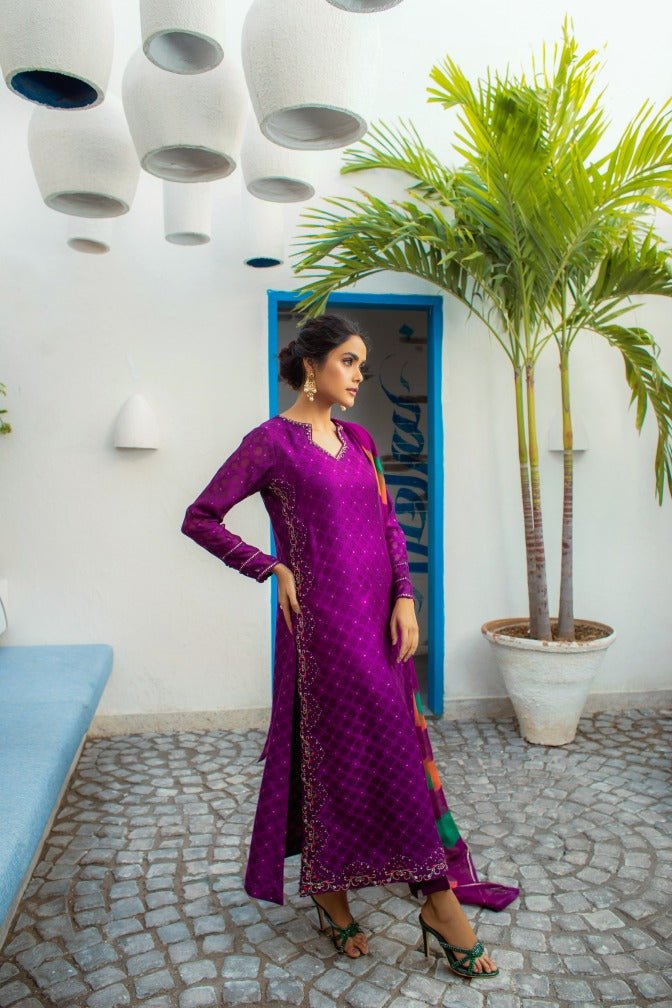 Anam Akhlaq | Festive Collection | D-14 by Anam Akhlaq - Designer Dress - Type: Ladies Clothes - Available at Libayah - 100% Original
