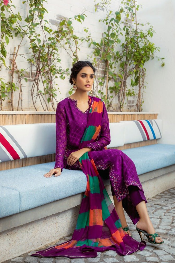 Anam Akhlaq | Festive Collection | D-14 by Anam Akhlaq - Designer Dress - Type: Ladies Clothes - Available at Libayah - 100% Original