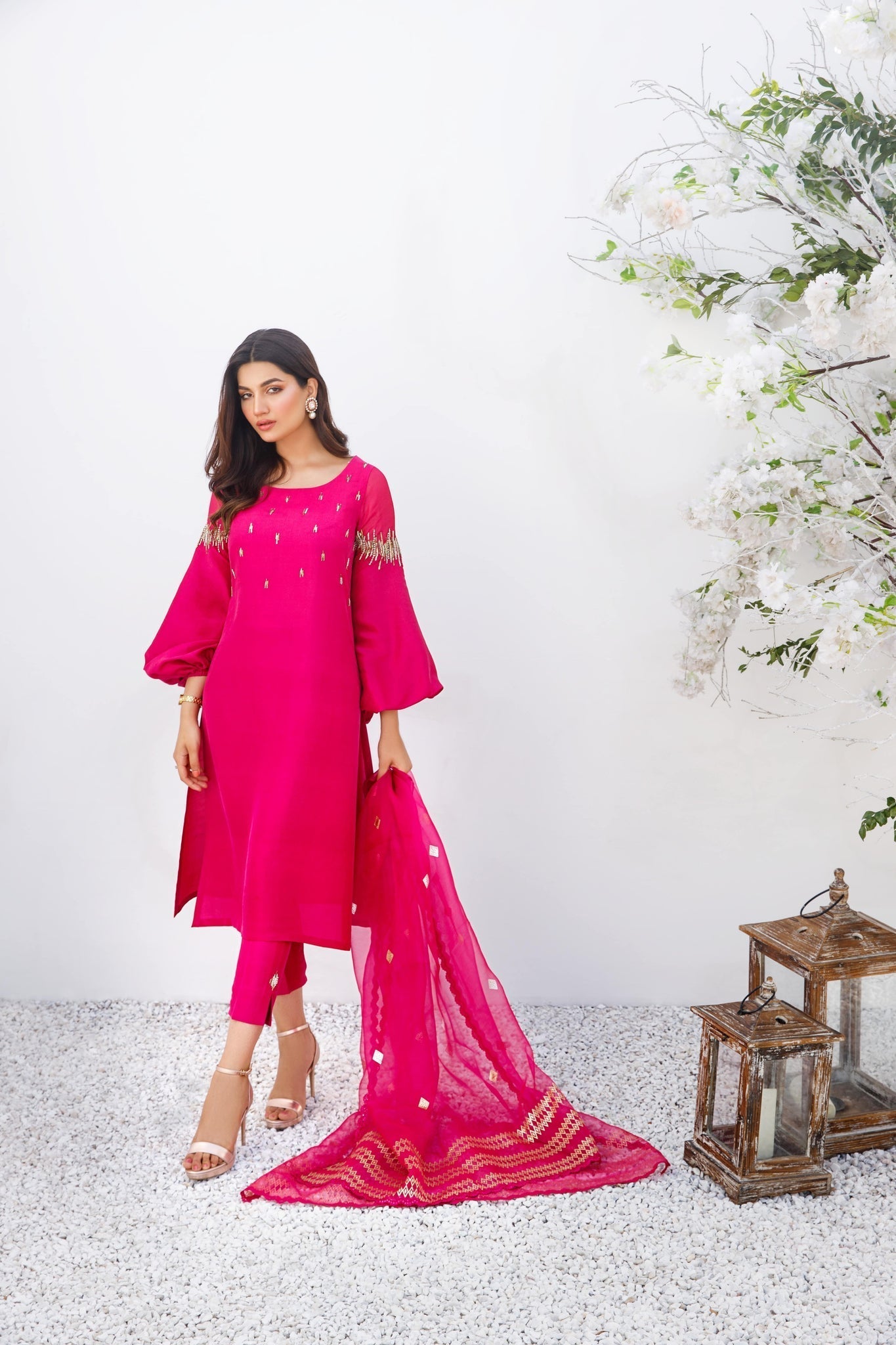 Anam Akhlaq | Festive Collection | D-16 by Anam Akhlaq - Designer Dress - Type: Ladies Clothes - Available at Libayah - 100% Original