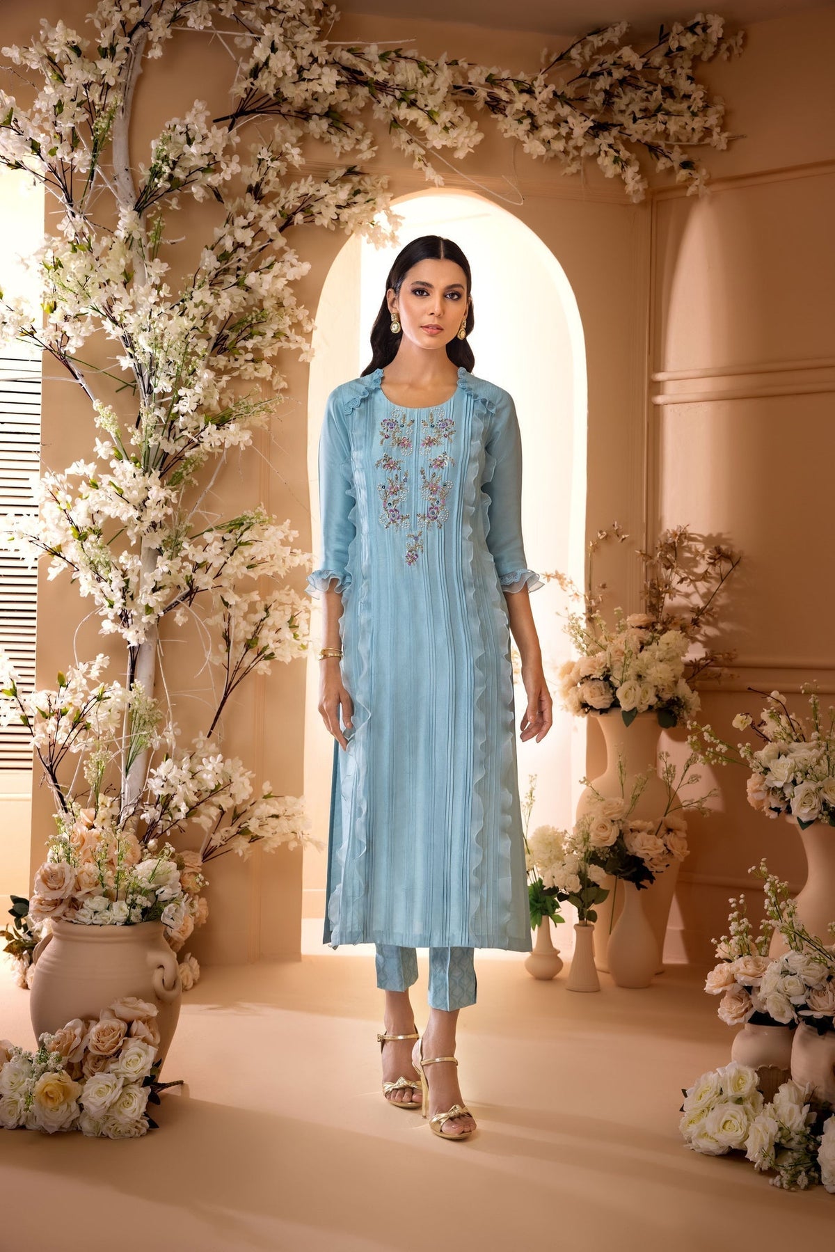 Anam Akhlaq | Festive Collection | D-32 by Anam Akhlaq - Designer Dress - Type: Ladies Clothes - Available at Libayah - 100% Original