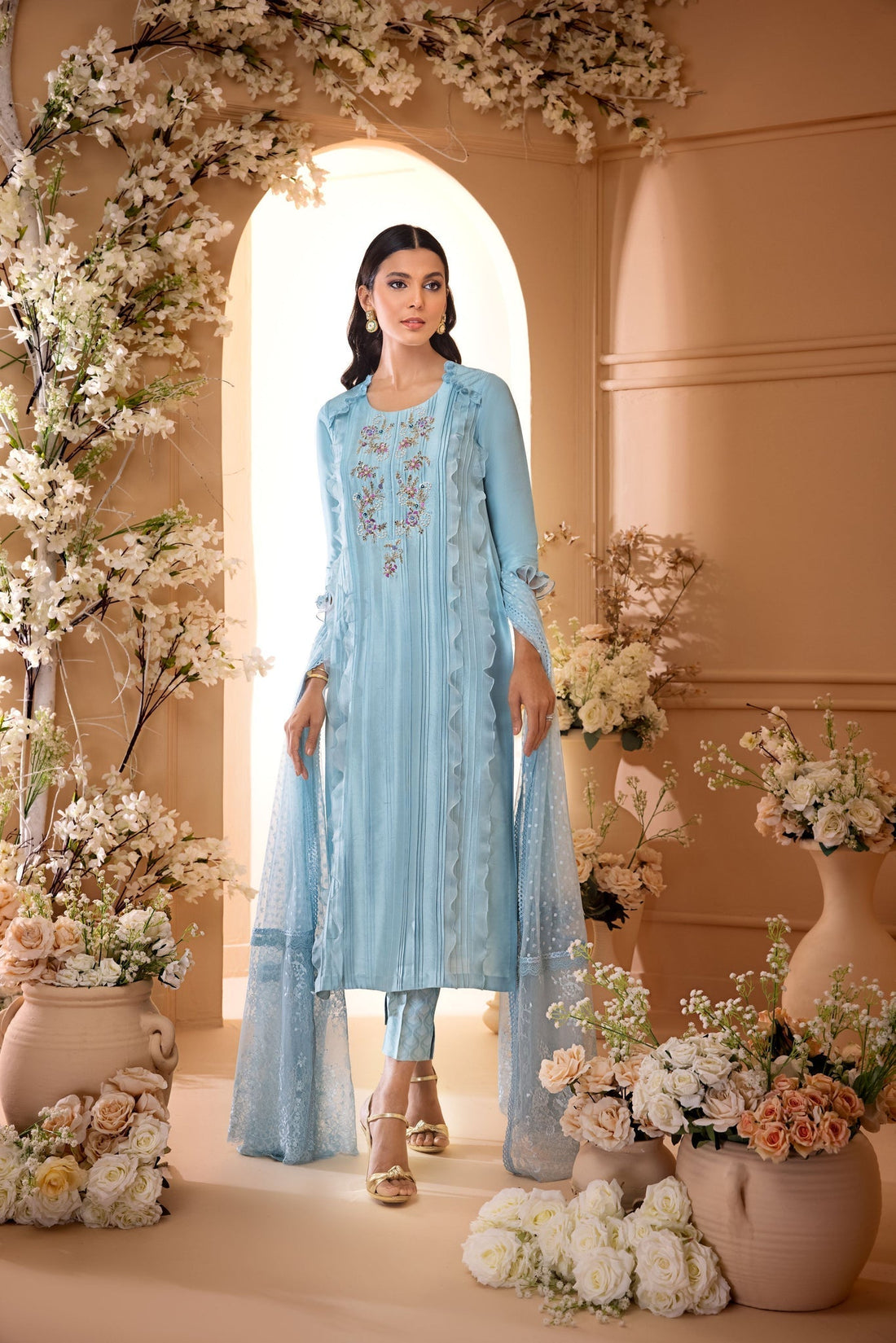 Anam Akhlaq | Festive Collection | D-32 by Anam Akhlaq - Designer Dress - Type: Ladies Clothes - Available at Libayah - 100% Original
