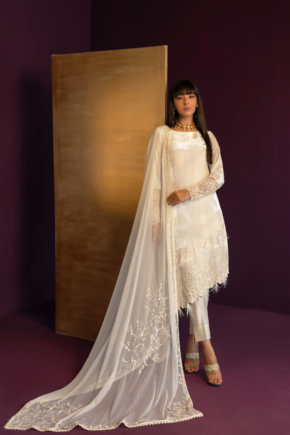 Anam Akhlaq | Festive Collection | D-42 by Anam Akhlaq - Designer Dress - Type: Ladies Clothes - Available at Libayah - 100% Original