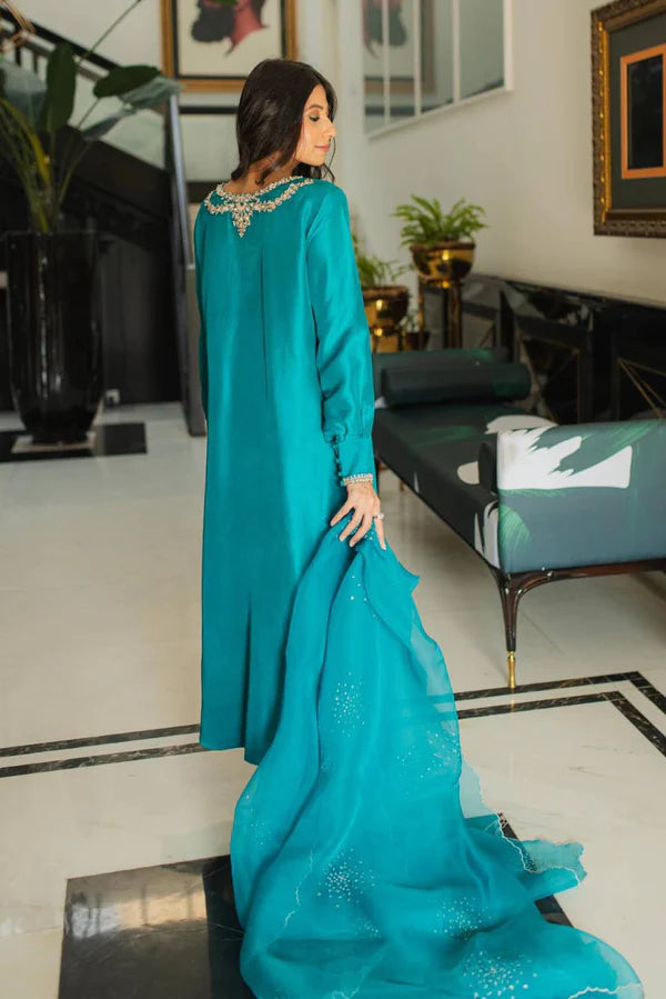 Jeem | Luxury Pret | ANNA TEAL by Jeem - Designer Dress - Type: Ladies Clothes - Available at Libayah - 100% Original