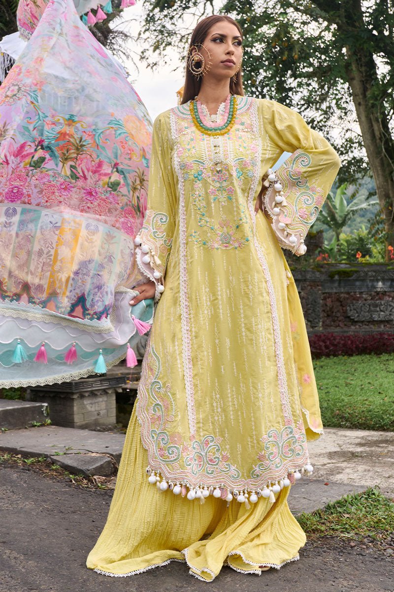 Ansab Jahangir | Zoha Lawn 24 | MARIGOLD by Ansab Jahangir - Designer Dress - Type: Ladies Clothes - Available at Libayah - 100% Original