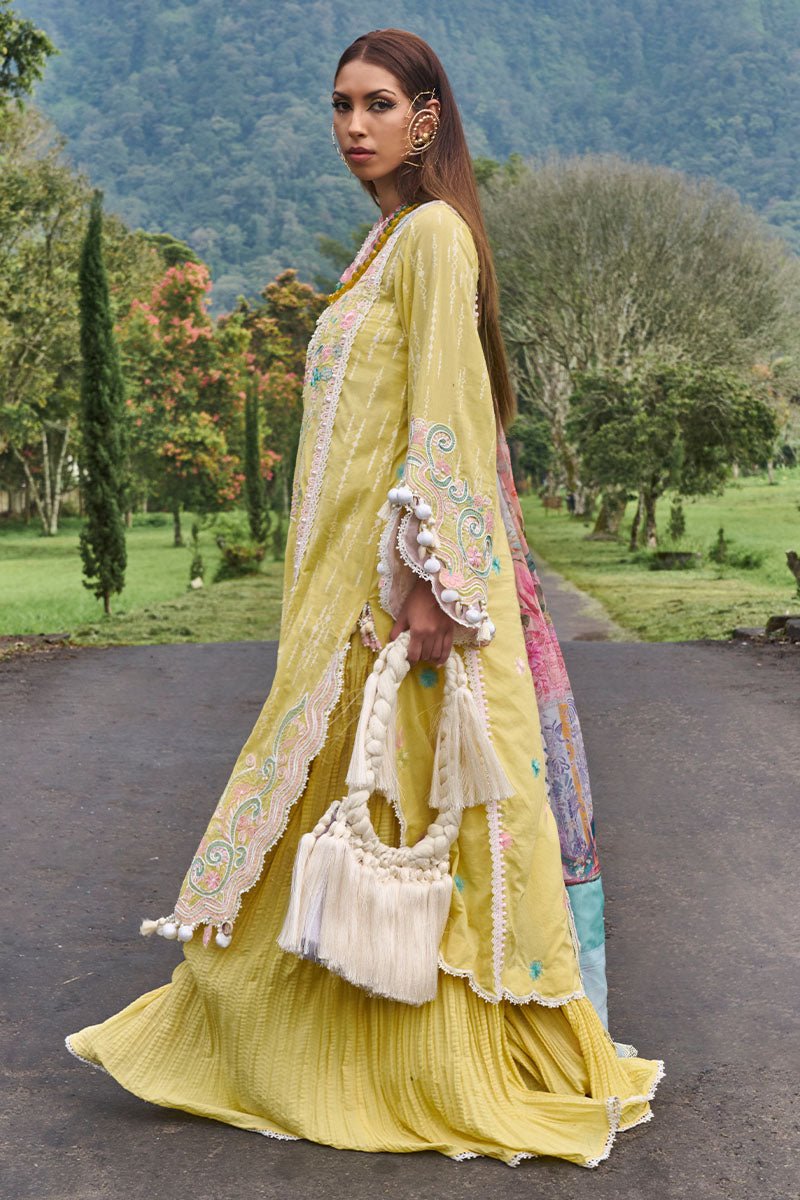 Ansab Jahangir | Zoha Lawn 24 | MARIGOLD by Ansab Jahangir - Designer Dress - Type: Ladies Clothes - Available at Libayah - 100% Original