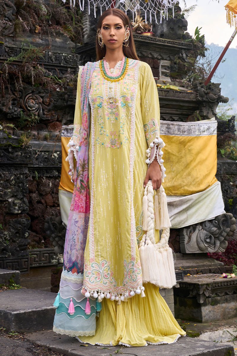 Ansab Jahangir | Zoha Lawn 24 | MARIGOLD by Ansab Jahangir - Designer Dress - Type: Ladies Clothes - Available at Libayah - 100% Original