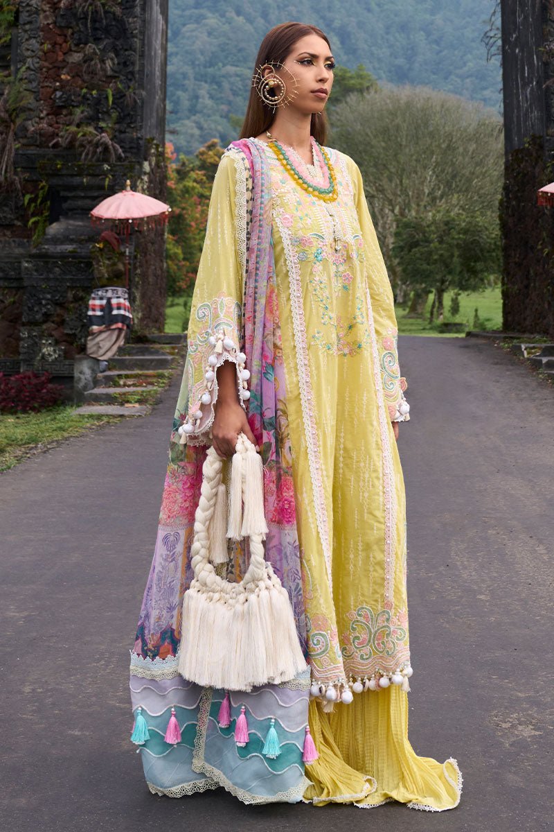 Ansab Jahangir | Zoha Lawn 24 | MARIGOLD by Ansab Jahangir - Designer Dress - Type: Ladies Clothes - Available at Libayah - 100% Original