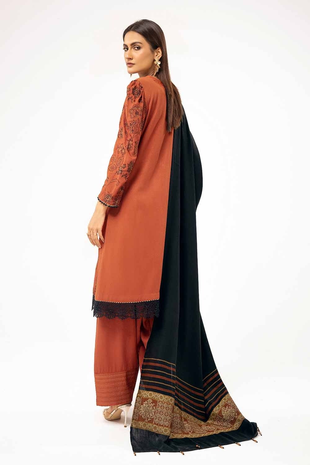 Gul Ahmed | Winter Collection 24 | Pashmina Suit AP-42001 by Gul Ahmed - Designer Dress - Type: Ladies Clothes - Available at Libayah - 100% Original