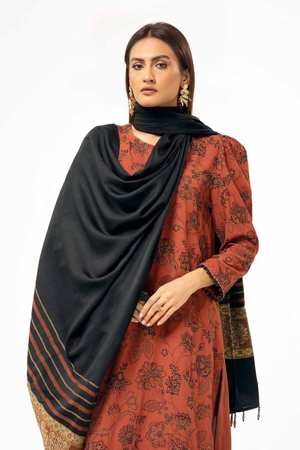 Gul Ahmed | Winter Collection 24 | Pashmina Suit AP-42001 by Gul Ahmed - Designer Dress - Type: Ladies Clothes - Available at Libayah - 100% Original