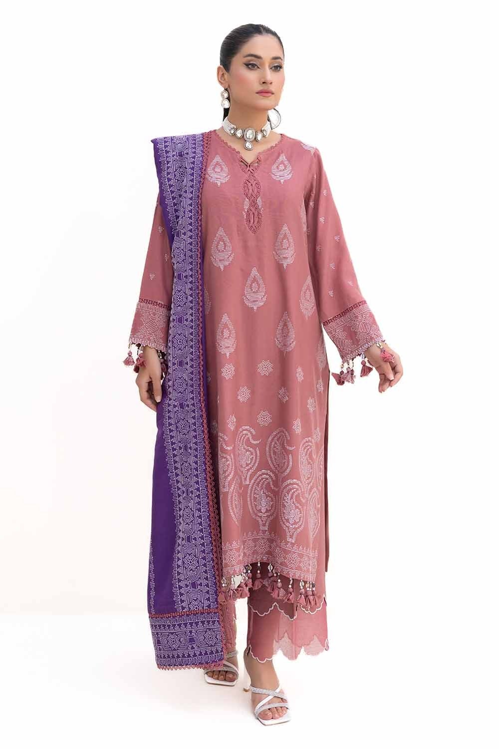 Gul Ahmed | Winter Collection 24 | Acrylic Dupatta AP-42003 by Gul Ahmed - Designer Dress - Type: Ladies Clothes - Available at Libayah - 100% Original